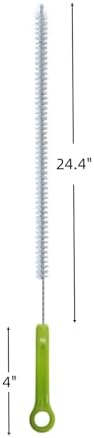 3-Piece 279-inch Long Sink Drain Cleaning Brush with Overflow Catcher
