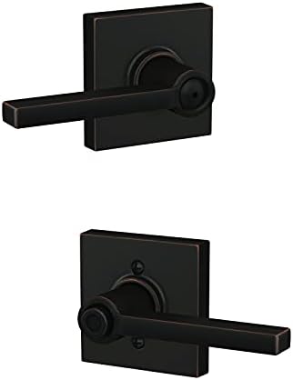 Schlig F40 LAT Modern Premium Door Lock Aged Bronze