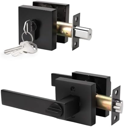 KNOBWELL Heavy Duty Door Knob Set - Matte Black