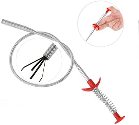 Uonlytech 85cm Flexible Drain Auger with Claw Grabber
