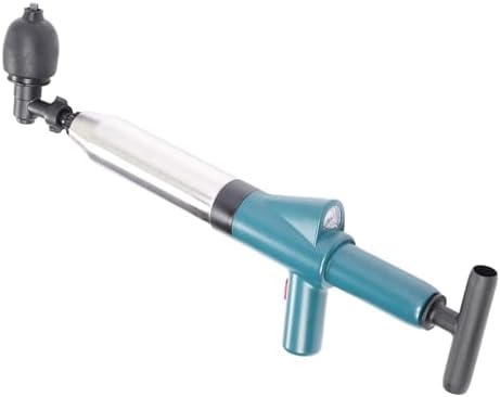 High-Pressure Stainless Steel Toilet Plunger for Efficient Drain Cleaning Green