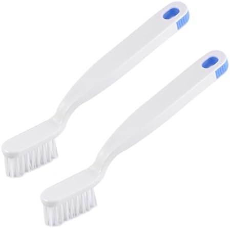 2 x Plastic Handle Bathroom Strainer Drain Cleaning Brush Set