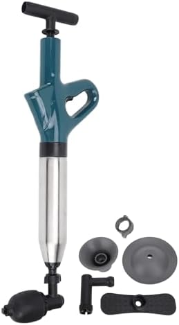 Ergonomic Toilet Drain Blaster with 4 Heads