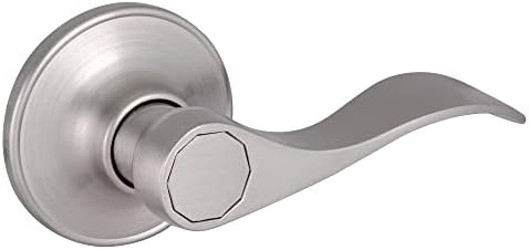 Reversible Door Lever Set - Satin Nickel Hall Closet Door Handle