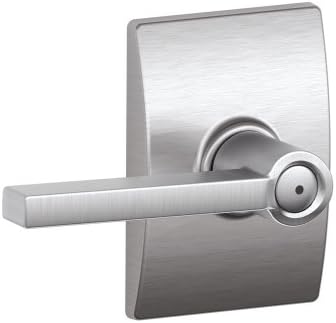 SCHLAGE Latitude CollectionPrivacy Lever Satin Chrome elevate your door security and style