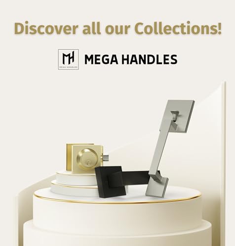 Doors - Mega Handles Entry with SATIN finish and Secure locks