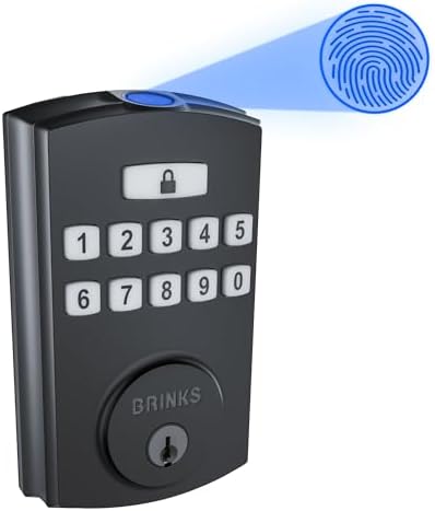 Secure Front Door Lock with Fingerprint Keypad
