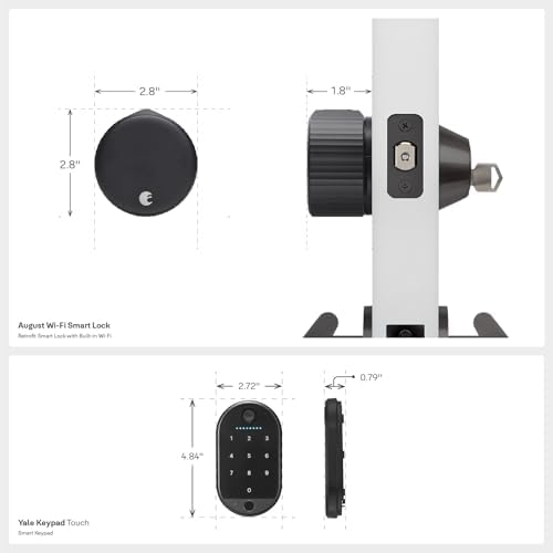 Yale August Wi-Fi Smart Lock with Keypad Touch Black