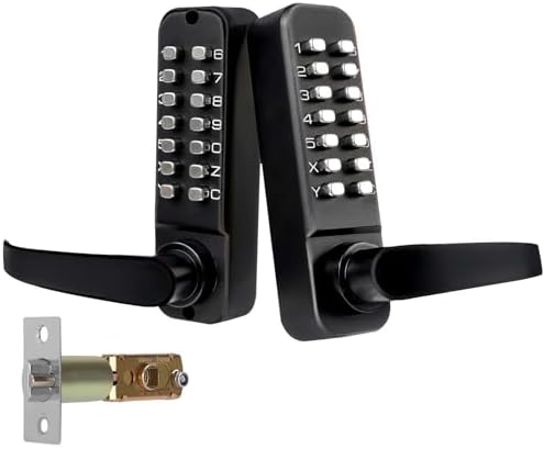 Double Sided Keyless Door Lock with Adjustment