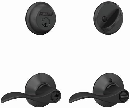 Secure Black Deadbolt with Amazon Smart Lock Integration