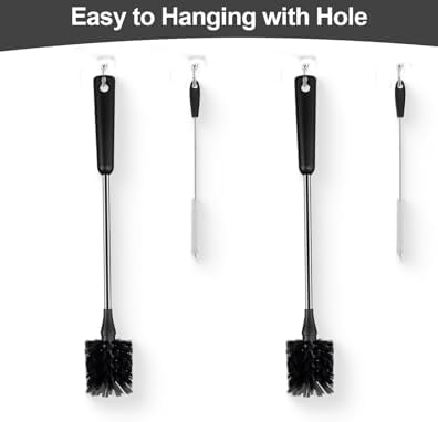 4-Pack Stainless Steel Water Bottle Brush with Straw Cleaner