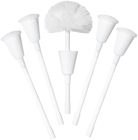 Don Aslett Johnny Mop Set of 5 Toilet brushes Compact sanitary safe
