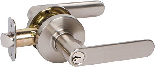 Delaney Hardware D54521 VL Privacy Lever Satin Nickel Deadbolt Lock