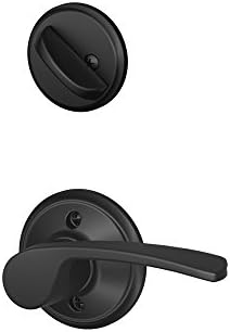Schlage F59 MER 622 LH Matte Black Interior Half Only