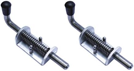 Durable 2-Pack Door Locks with Spring-Loaded Collision-Resistant Design