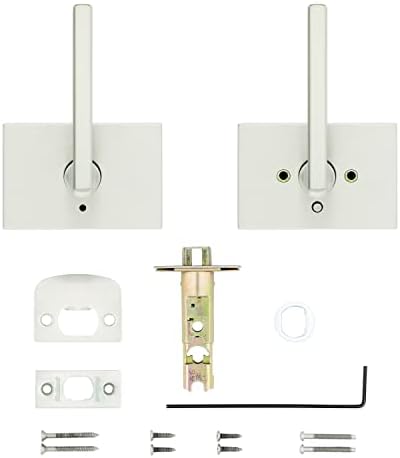 Secure glazed door lever