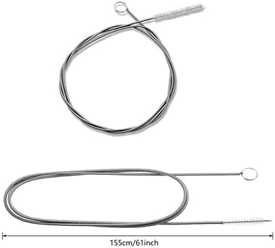 Stainless Steel Drain Pipe Cleaner Brush 60-inch 2 Pack