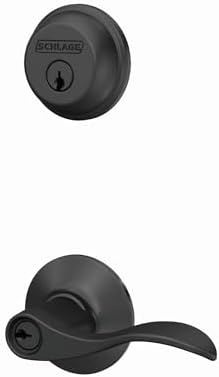 Secure Black Deadbolt with Amazon Smart Lock Integration