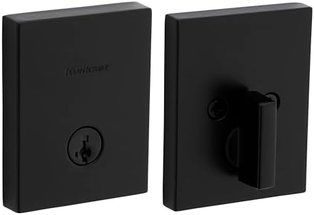 Kwikset San Clemente Deadbolt Lock Matte Black