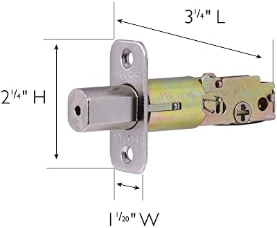 Adjustable 2-Way Round Corner Deadbolt SATIN Nickel