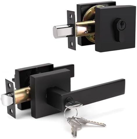 Elevate Security with Matte Black Door Lock Set