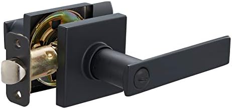 Perfect Privacy-Enhancing Philipps Head Door Levers 6-Piece Set Matte Black