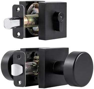 CoolNews Black Door Knob Set
