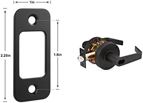 Modern Deadbolt Strike Plate - 1 x 2 14