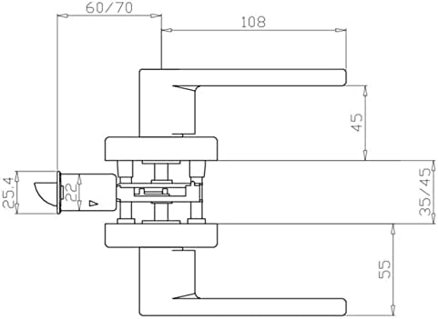 Design House 581108 Karsen Modern Passage Door Lever Satin Nickel