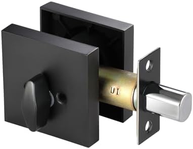 TooCust Square Modern Door Deadbolt Lock with Keys