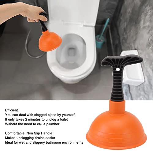 Small Toilet Plunger Mini Pneumatic Sink Drain Clogger Slip-Proof Design