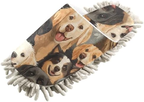 Microfiber Dog Slippers for Cleaning Floors