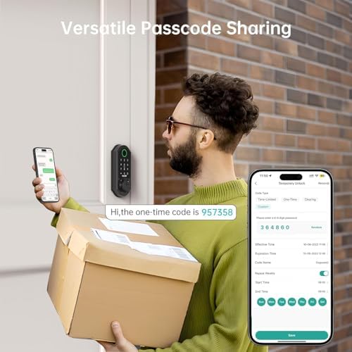 Smart Front Lock Set Fingerprint Smart Tech for Home Security