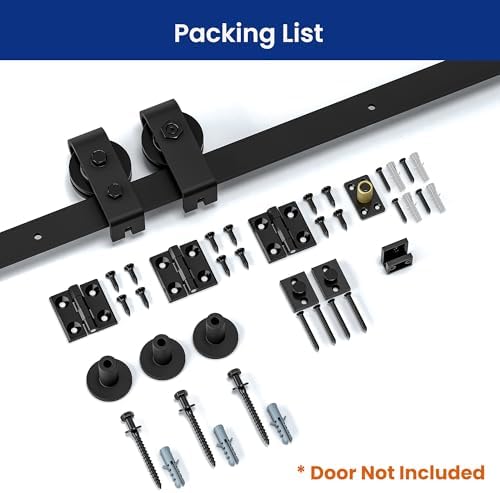 Reliable Bi-Folding Door Hardware Kit for Rust-Resistant Storage