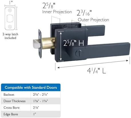 Karsen Modern Privacy Door Lever
