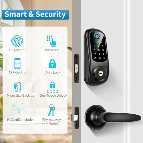 YOSIMIKA APP Control Front Door Lock Set