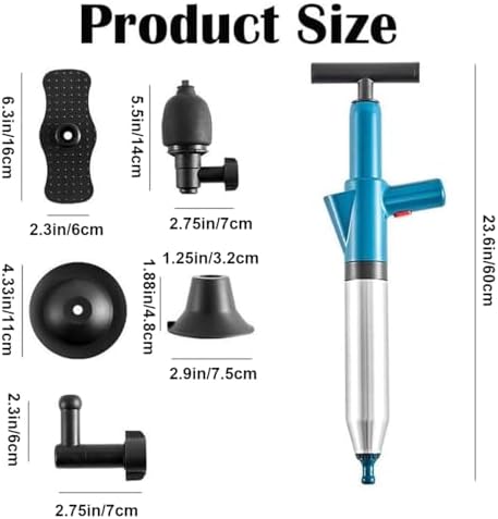 Pneumatic Floor Drain Unclogger Tool