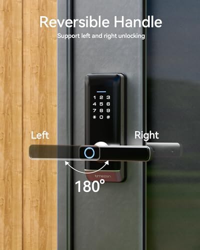 TMEZON Smart Door Lock with Fingerprint Keypad Entry