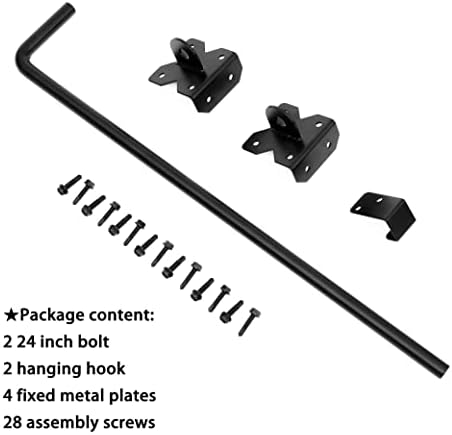 24 Heavy-Duty cane bolt for outdoor gates