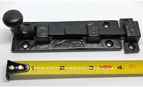 2-Piece Black Door Bolt Latches