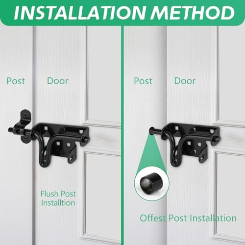 Heavy-Duty Gate Latch for Wooden Fences