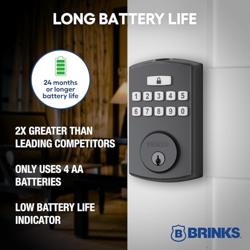 Secure Front Door Lock with Fingerprint Keypad