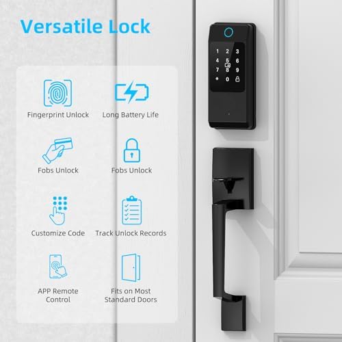 Secure Front Door Lock Set with Smart Features