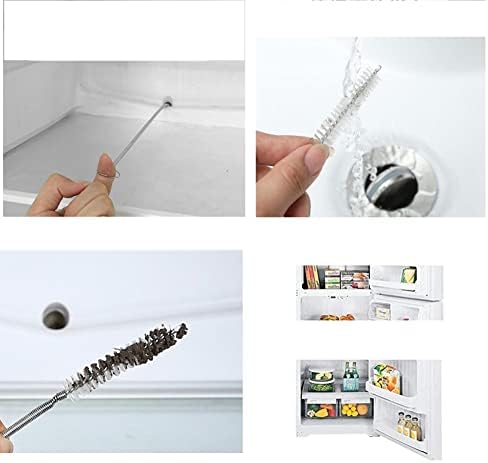 Stainless Steel Drain Pipe Cleaner Brush 60-inch 2 Pack