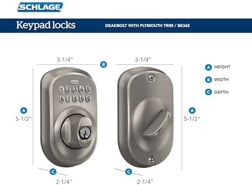 SchLAG Keypad Deadbolt wProgrammable Code by Schlage