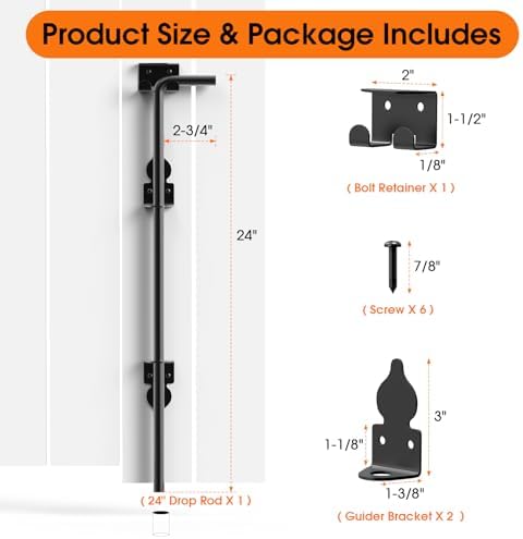 Youlvy 24 Cane Bolt Gate Drop Rod