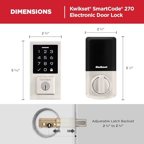 Kwikset SmartCode 270 - Secure Door Lock with Touchpad