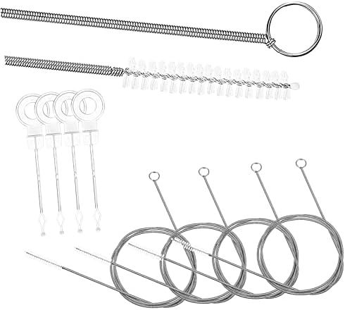 4 Set Tube Cleaning Brush Drain Auger for Sink Kitchen Bathroom