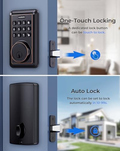 Secure Keyless Door Deadbolt Set