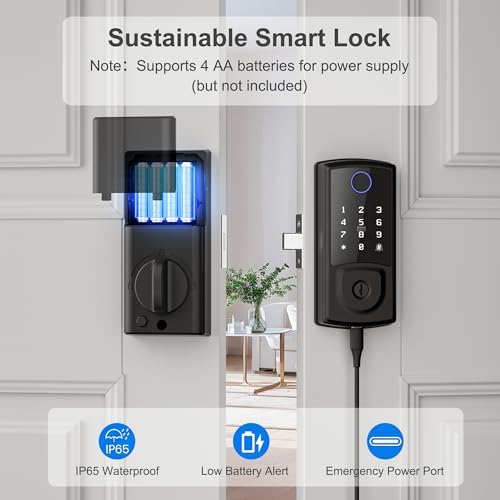 Smart Fingerprint Door Lock with Remote Control 247 Support